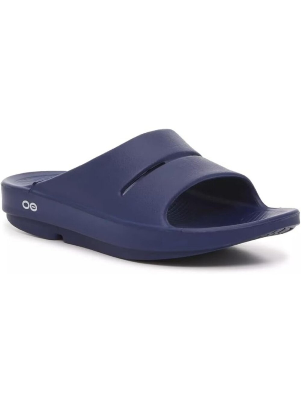 Unisex Navy Blue Recovery Slide Sporty Open-Toe Slip-On Comfort Sandals